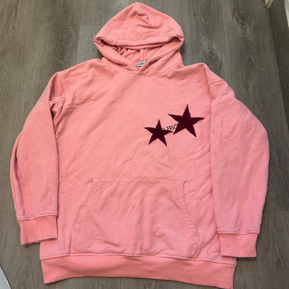 Aelfric eden pink star graphic hoodie